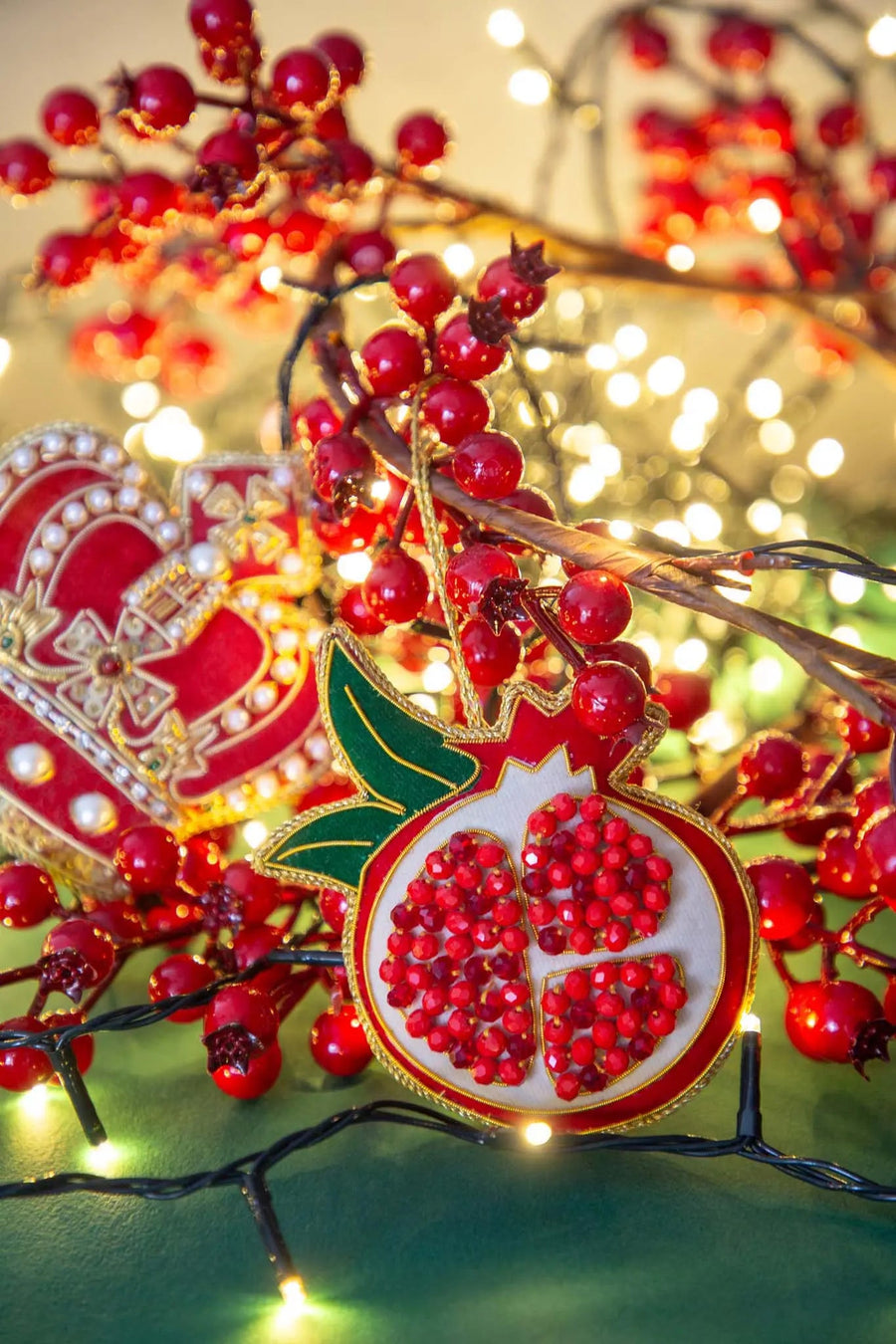 Hand Embroidery Napking Ring Crown – IL Natale del Re – Amprio Milano