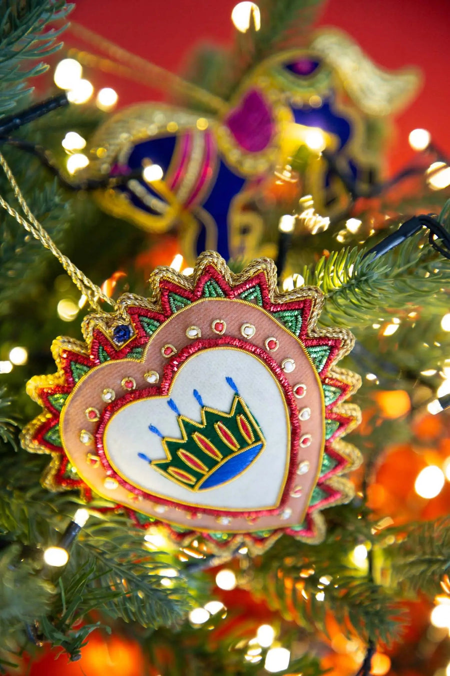 Hand Embroidery Napking Ring Horse – IL Natale del Re – Amprio Milano