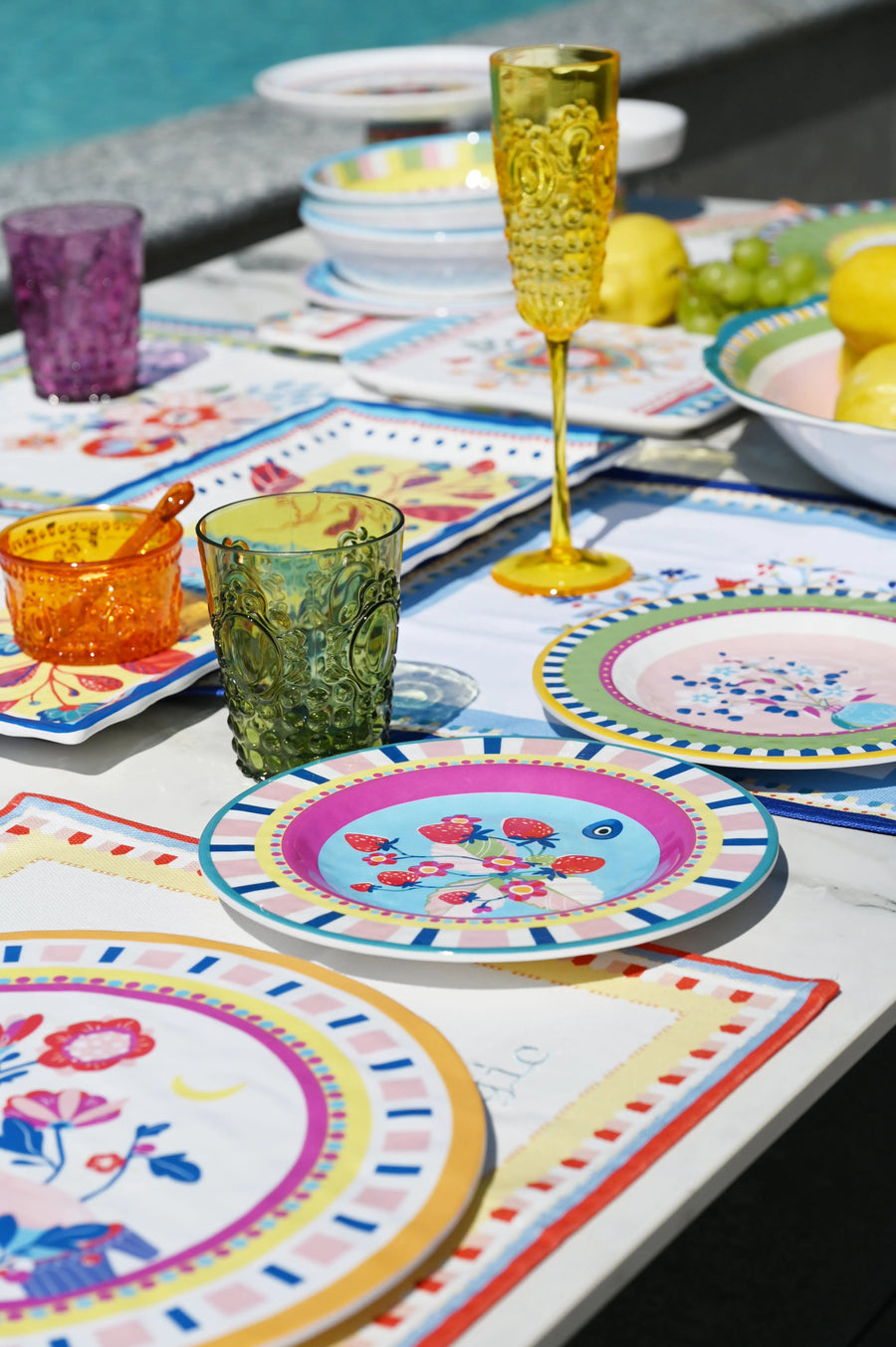 Melamine Dessert Plate - Mamma Mia - Amprio Milano