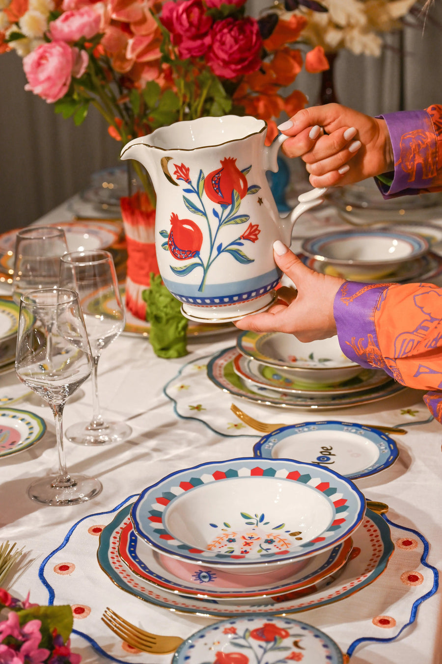 Porcelain Pitcher - Mamma Mia - Amprio Milano