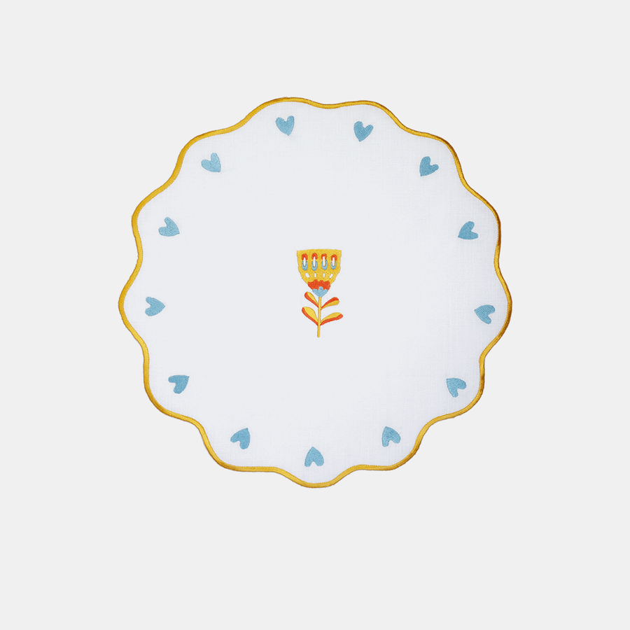 Mamma Mia Embroidered Placemat Rim Amprio Milano