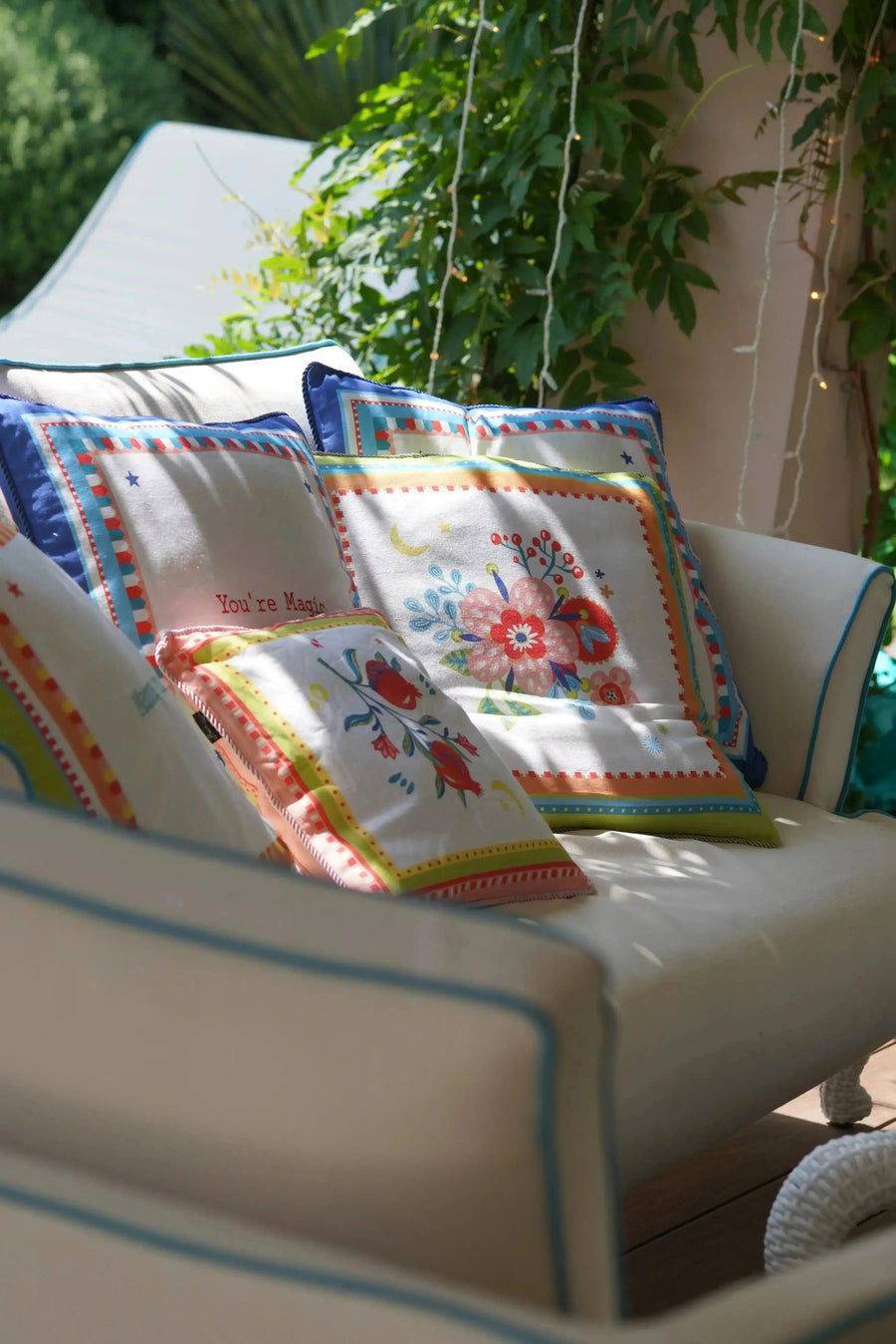 Embroidered Cushion - Mamma Mia Amprio Milano