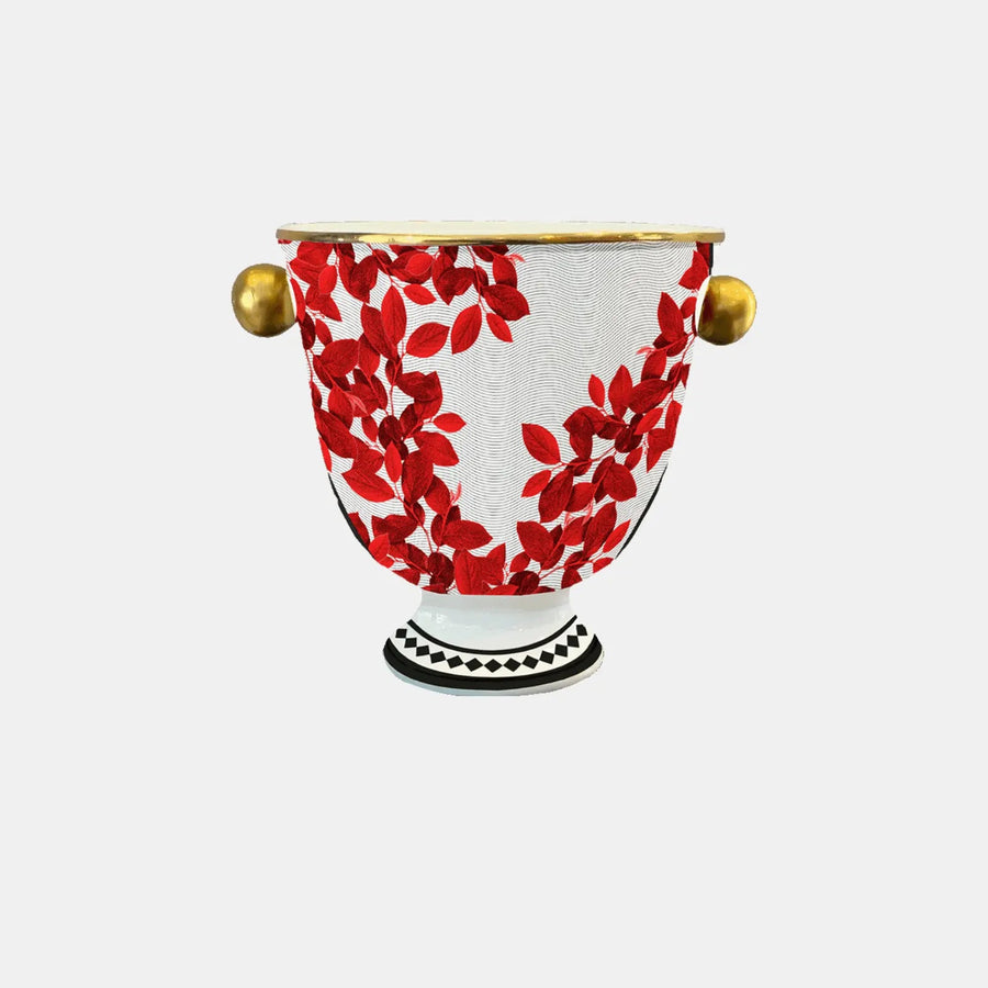 Vase With Sphere Handles Mrs. White - Amprio Milano